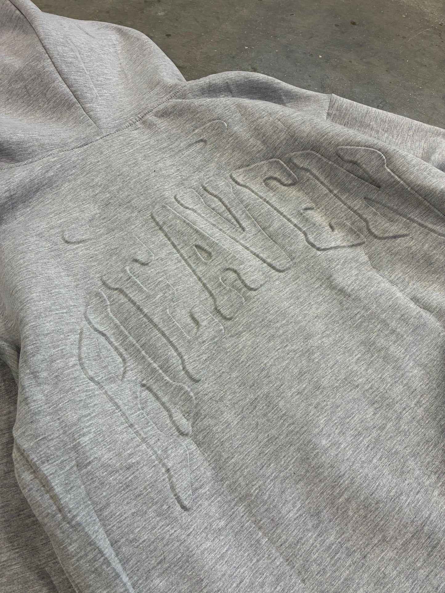 Heaven Embossed Arc Logo Hoodie (Grey)