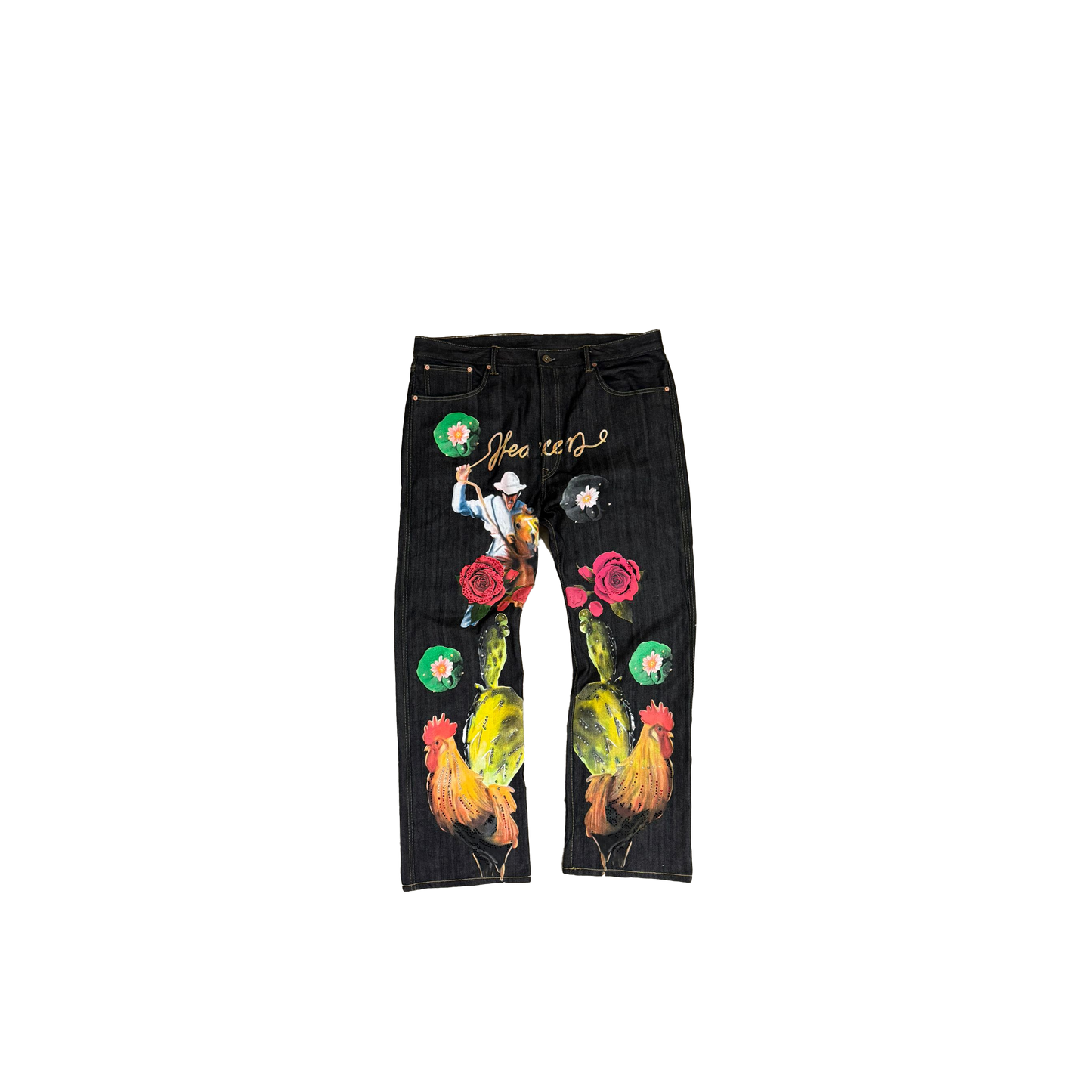 Heaven Rodeo Moments Denim Pants Black