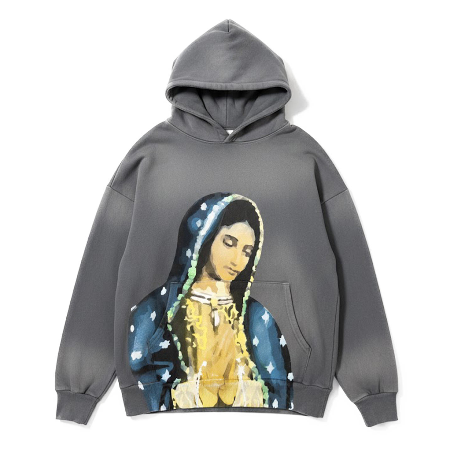 VIRGEN DE GUADALUPE HOODIE (GREY)