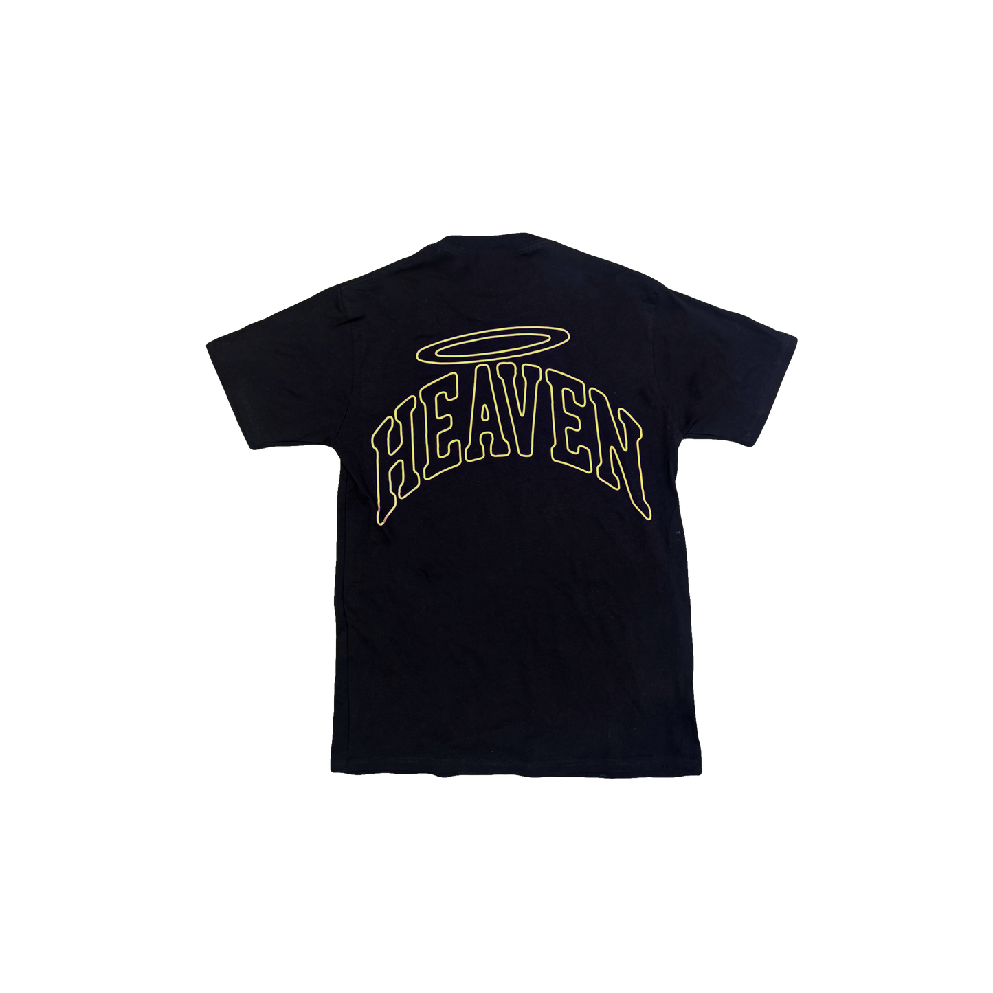 VIRGEN DE GUADALUPE/ARC LOGO TEE (BLACK/YELLOW)