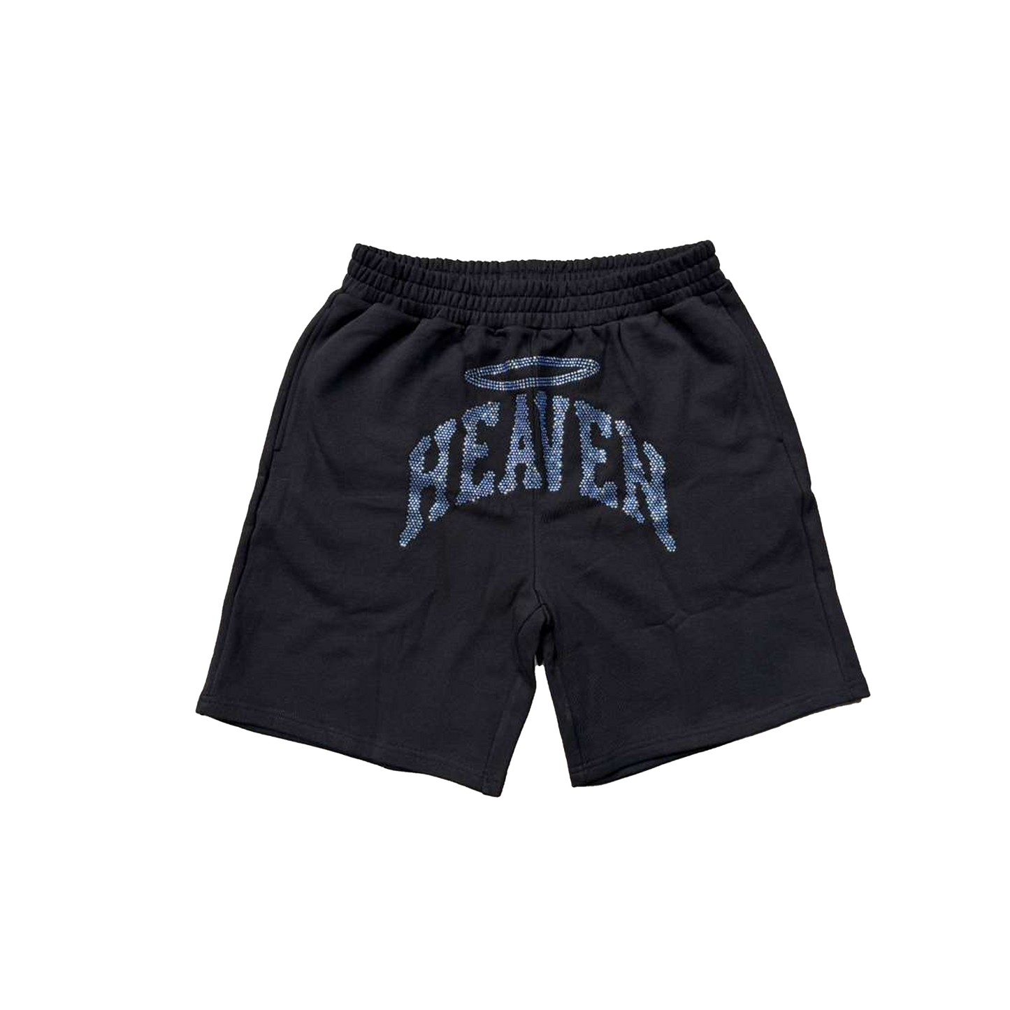 Heaven Arc Logo Rhinestone Short Black/Blue