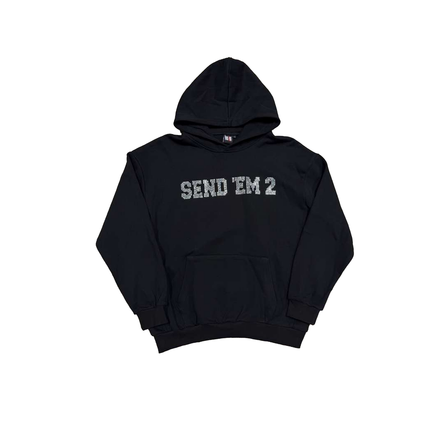Heaven Arc Logo Rhinestone Hoodie Black/White