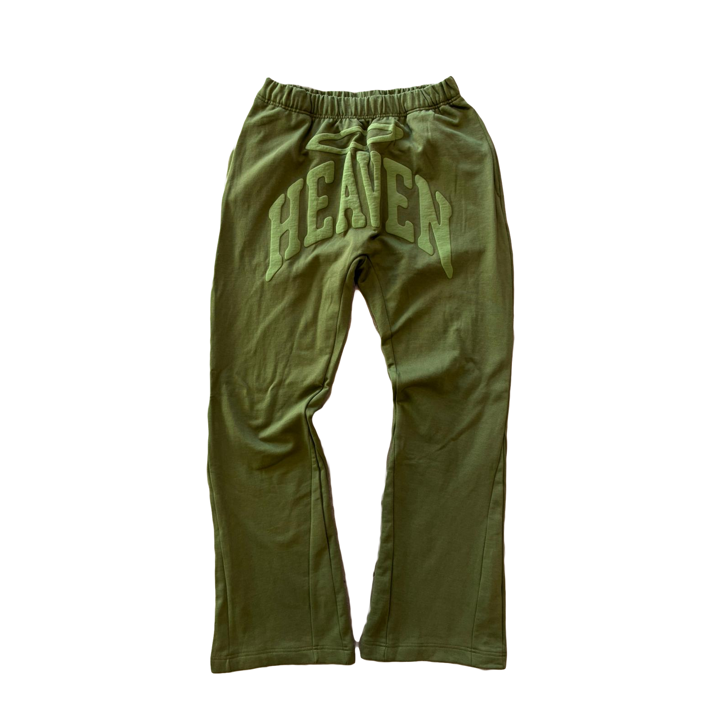 Heaven Arc Logo Flare Sweatpants (GREEN/GREEN)
