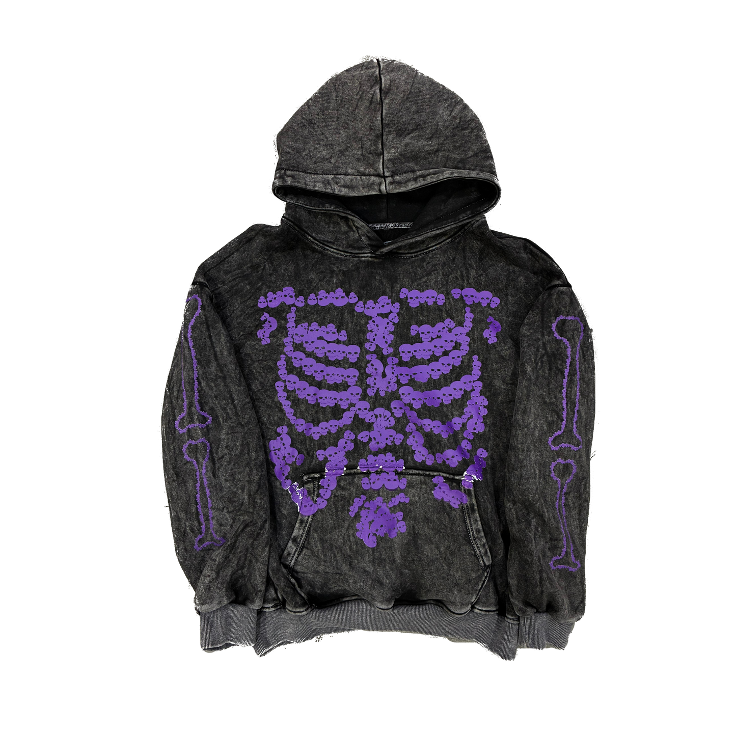 Heaven Skeleton Arc Logo Hoodie (Black/Purple)