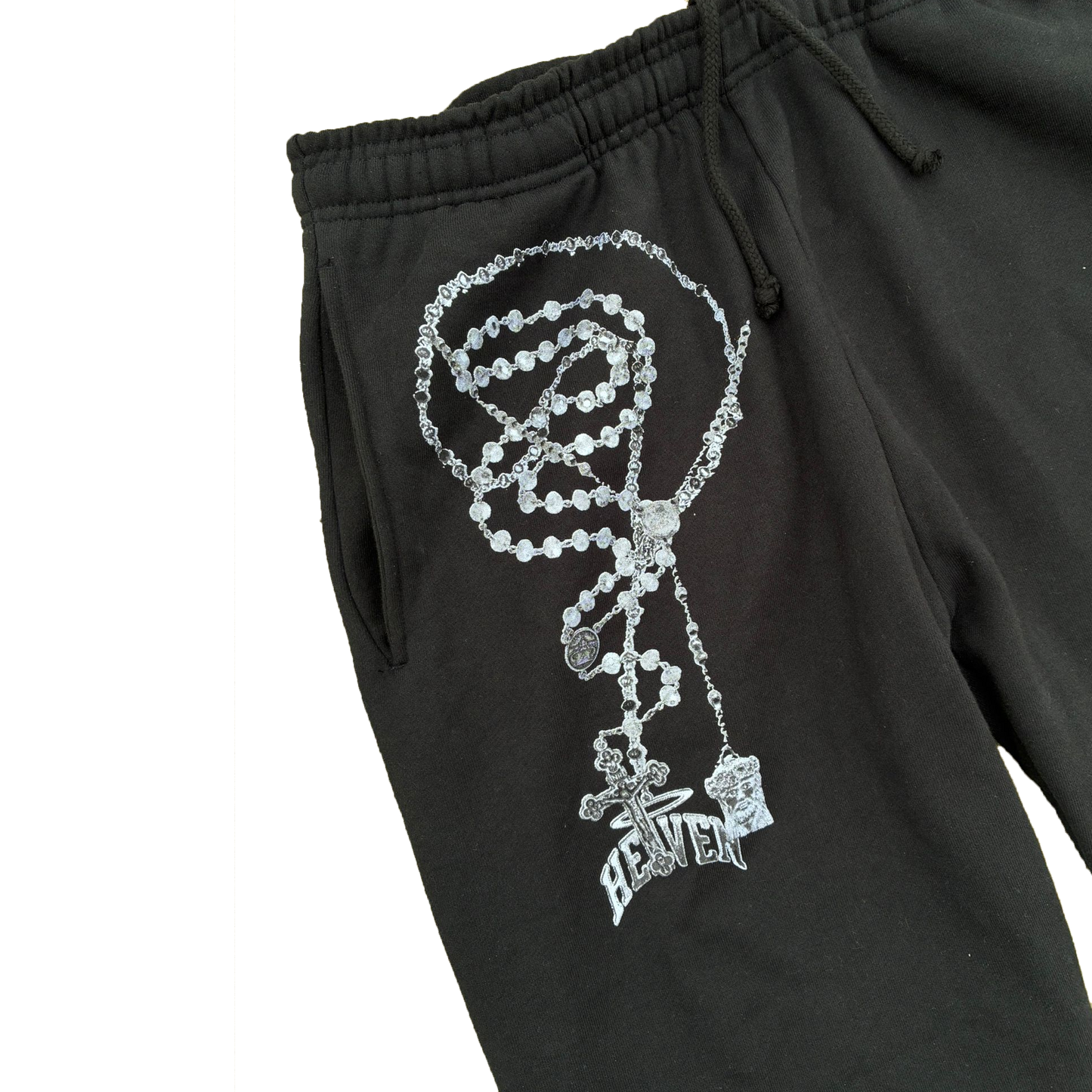 Heaven Pendant Sweatpants “Heaven is Forever” (Silver Glitter)