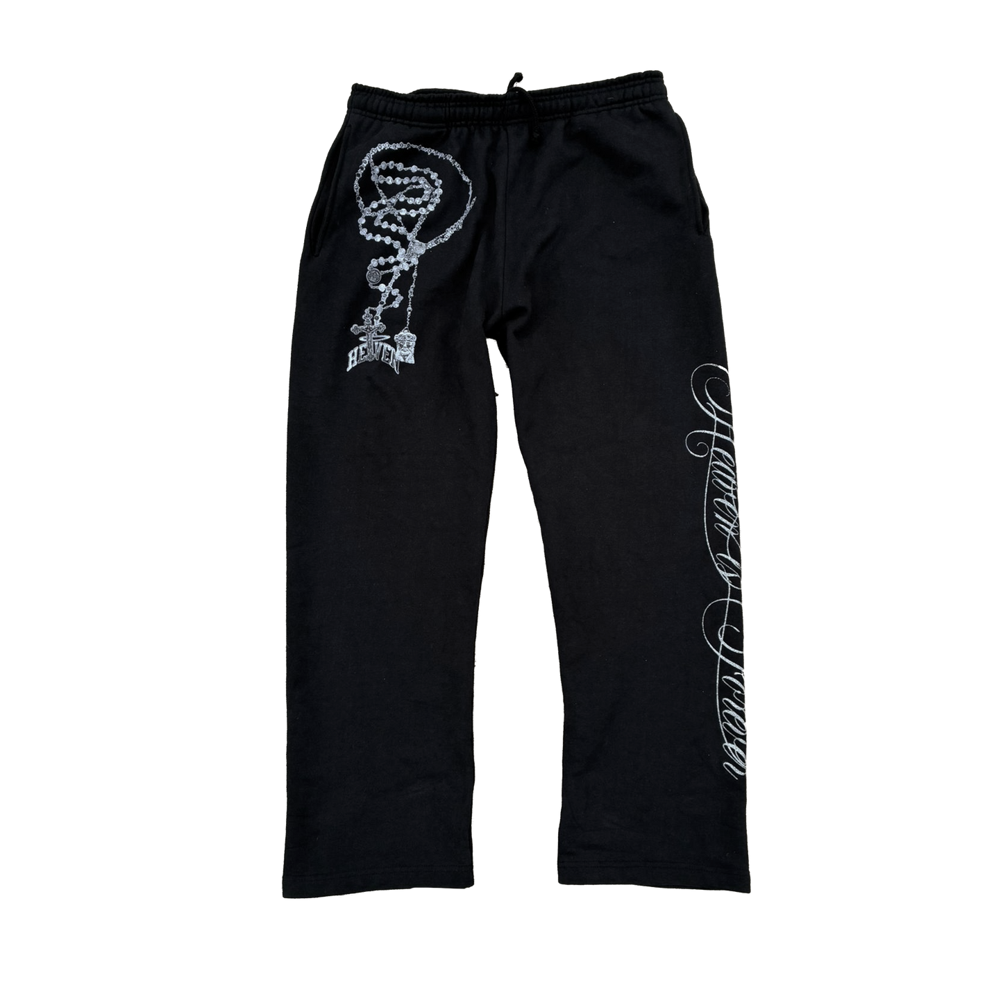 Heaven Pendant Sweatpants “Heaven is Forever” (Silver Glitter)