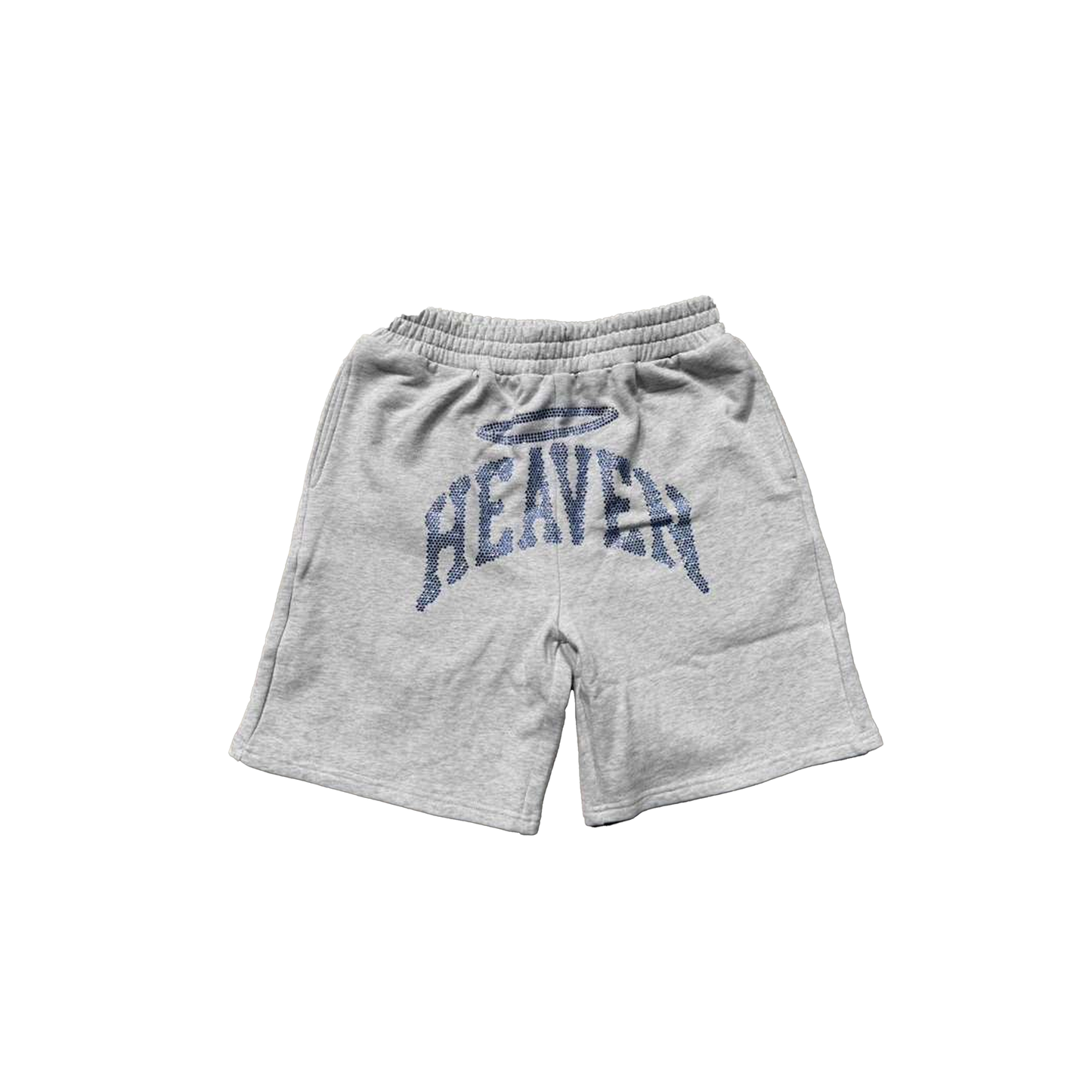 Heaven Arc Logo Rhinestone Short Grey/Blue