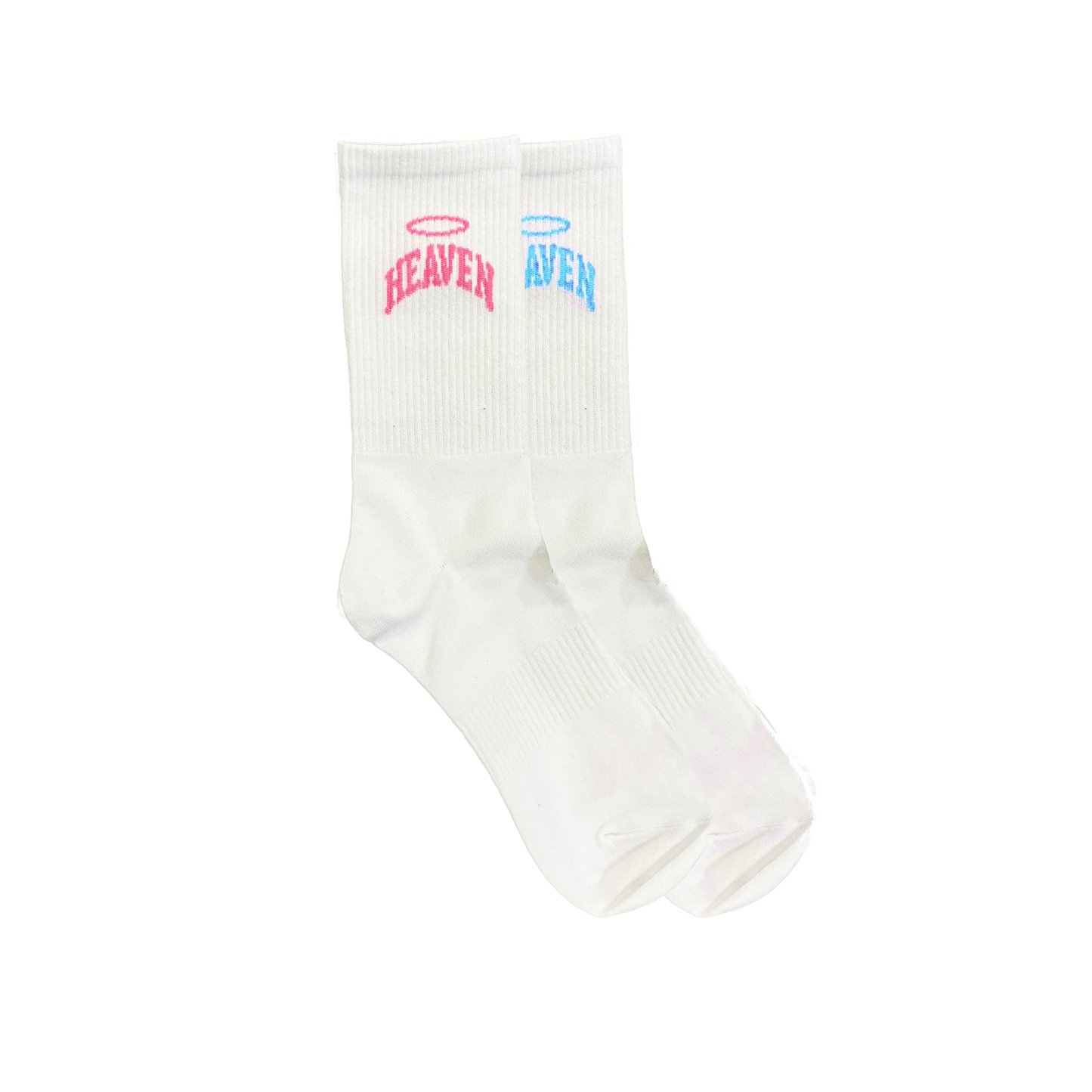 HEAVEN SOCKS PINK/BLUE & WHITE (2 PACK)