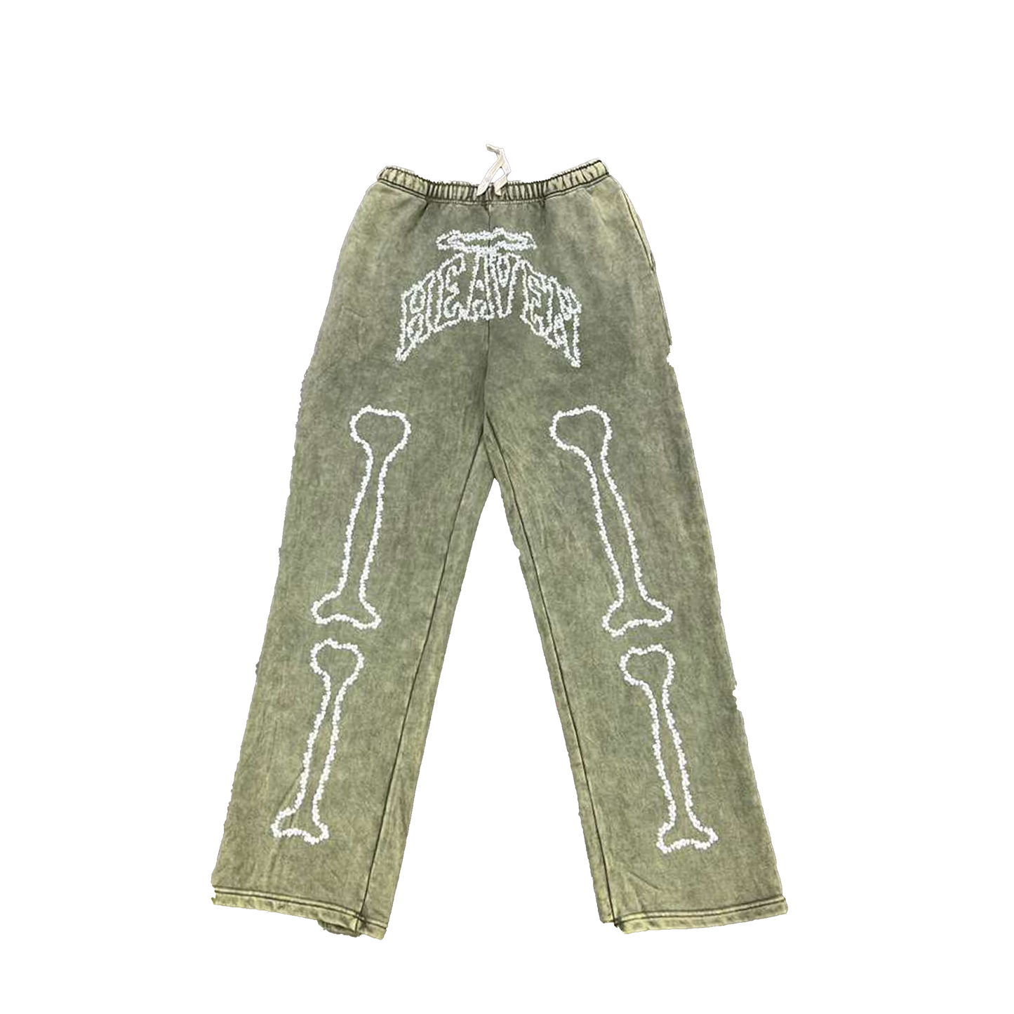 Heaven Skeleton Arc Logo Sweatpants (GREEN/GLOW)