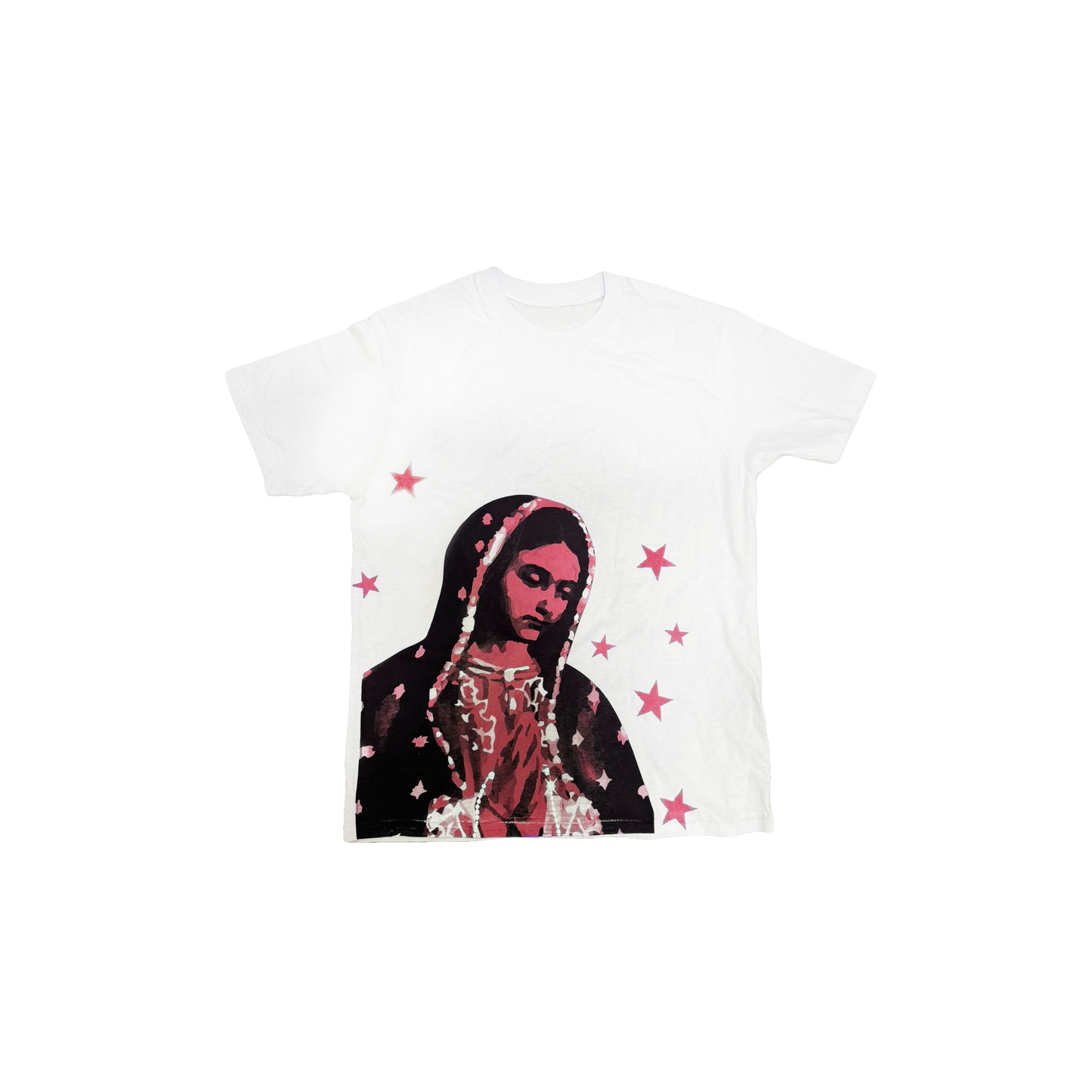 VIRGEN DE GUADALUPE/ARC LOGO TEE (WHITE/RED)