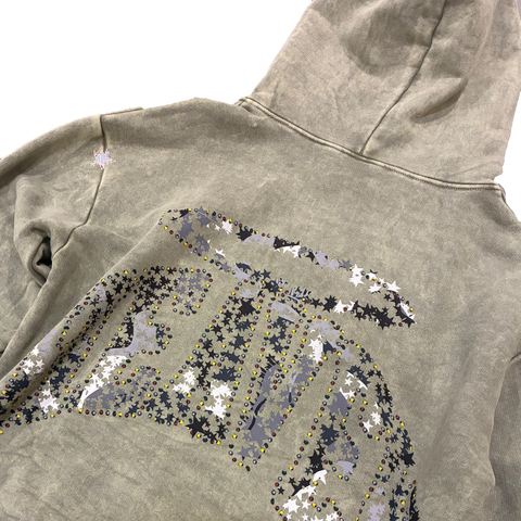 Virgen de Guadalupe Camo Hoodie Green/Black - Hover