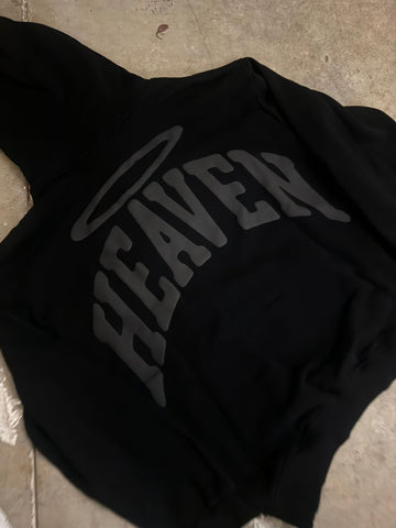 Heaven Arc Logo Hoodie (Black/Black) - Hover