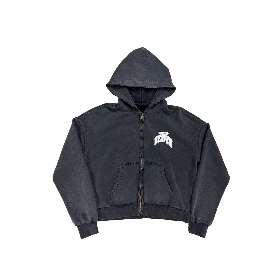 Shadow Black Zip Up