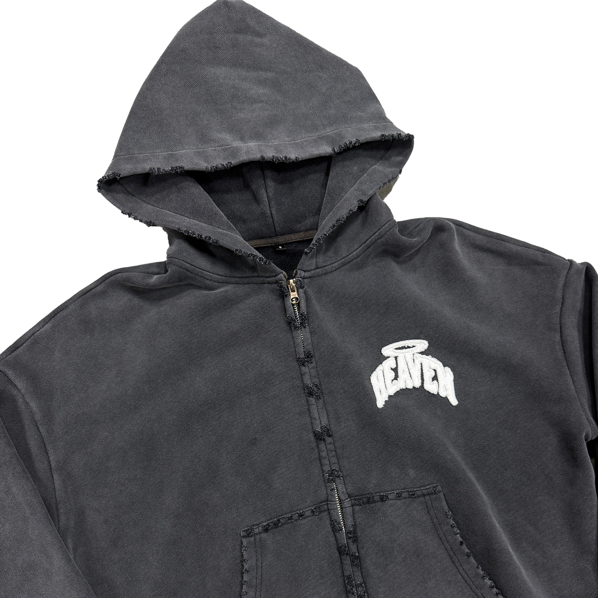 Shadow Black Zip Up