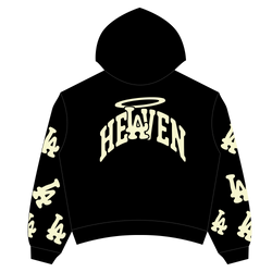 LA VIRGEN DE GUADALUPE ARC LOGO HOODIE BLACK