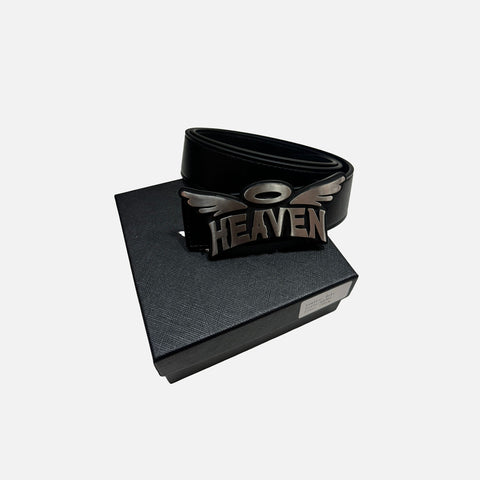 Heaven Wing Logo Leather Belt - Hover