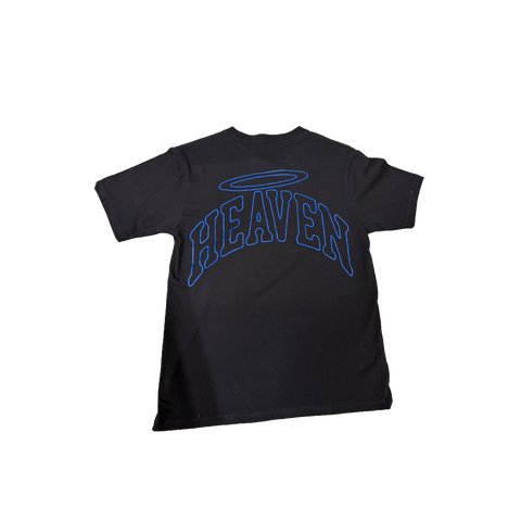 VIRGEN DE GUADALUPE/ARC LOGO TEE (BLACK/BLUE)