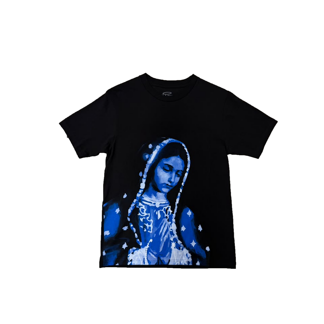 VIRGEN DE GUADALUPE/ARC LOGO TEE (BLACK/BLUE)