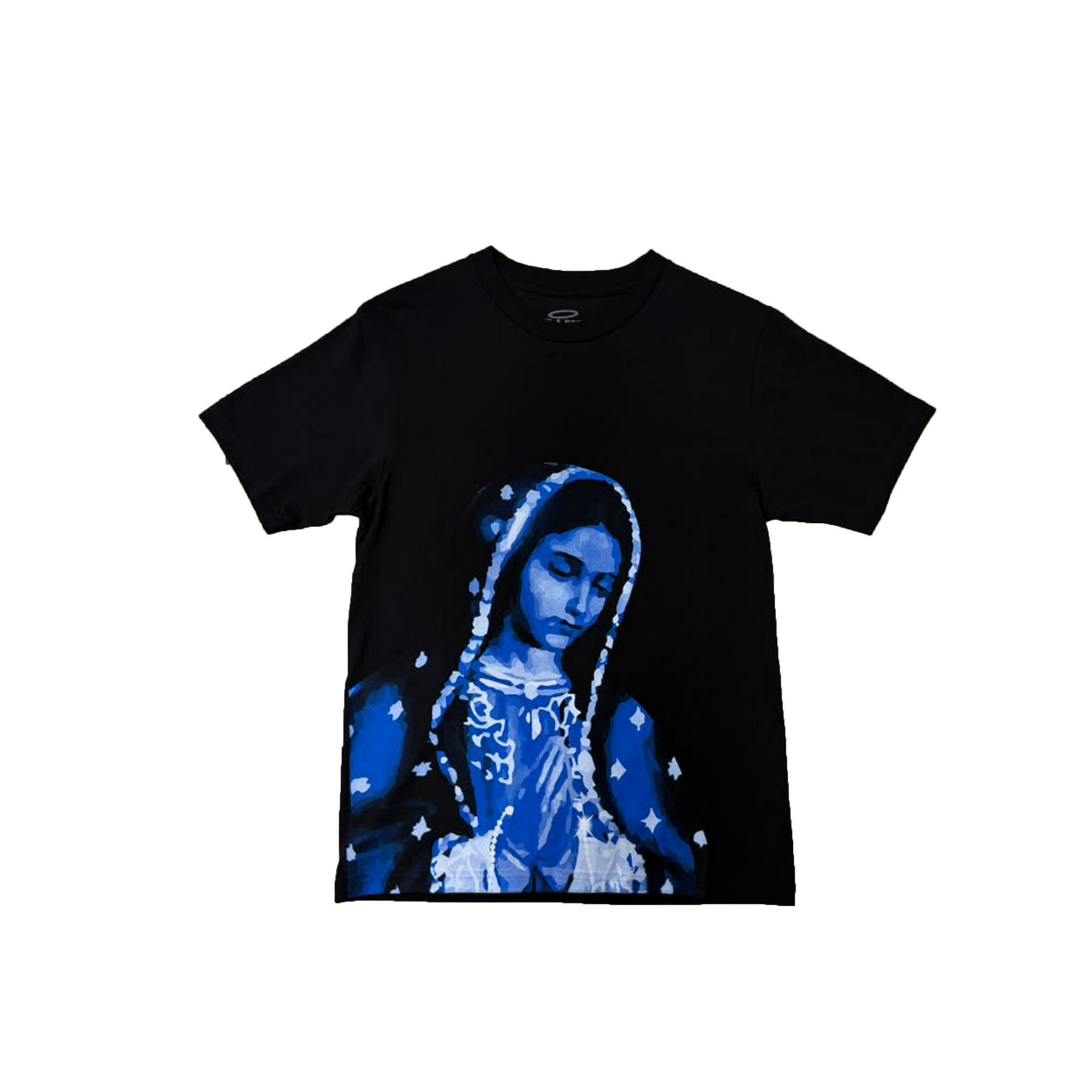 VIRGEN DE GUADALUPE/ARC LOGO TEE (BLACK/BLUE)