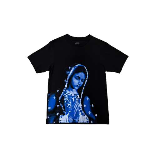 VIRGEN DE GUADALUPE/ARC LOGO TEE (BLACK/BLUE)