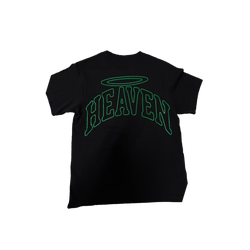 VIRGEN DE GUADALUPE/ARC LOGO TEE (BLACK/GREEN)