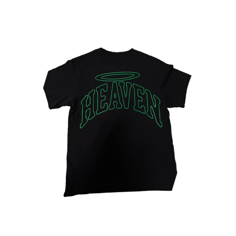 VIRGEN DE GUADALUPE/ARC LOGO TEE (BLACK/GREEN)