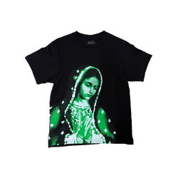 VIRGEN DE GUADALUPE/ARC LOGO TEE (BLACK/GREEN)