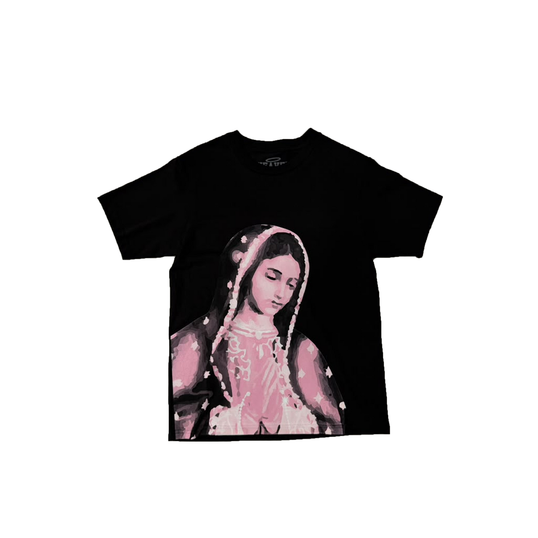VIRGEN DE GUADALUPE/ARC LOGO TEE (BLACK/PINK)