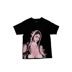 VIRGEN DE GUADALUPE/ARC LOGO TEE (BLACK/PINK)