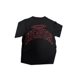 VIRGEN DE GUADALUPE/ARC LOGO TEE (BLACK/RED)