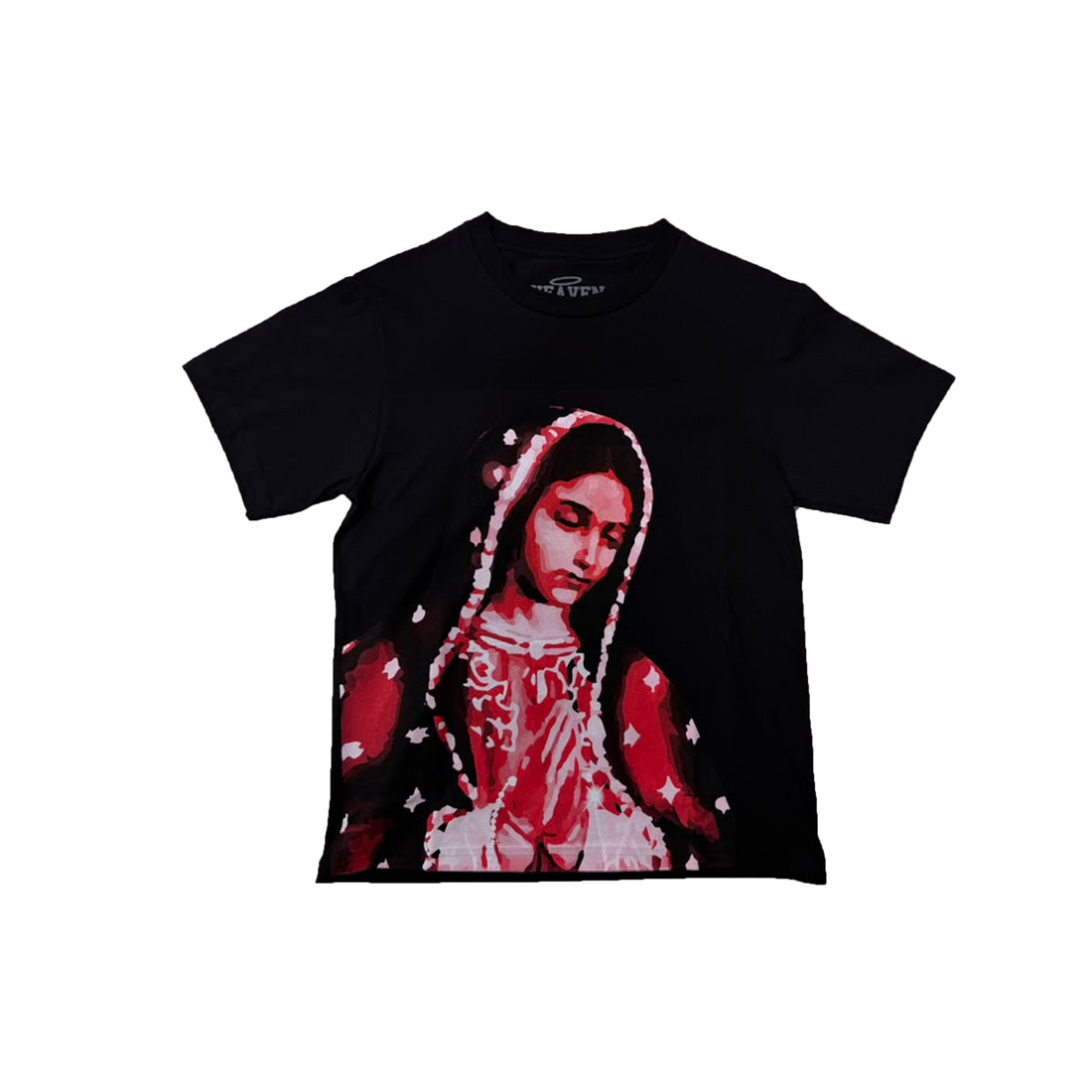 VIRGEN DE GUADALUPE/ARC LOGO TEE (BLACK/RED)