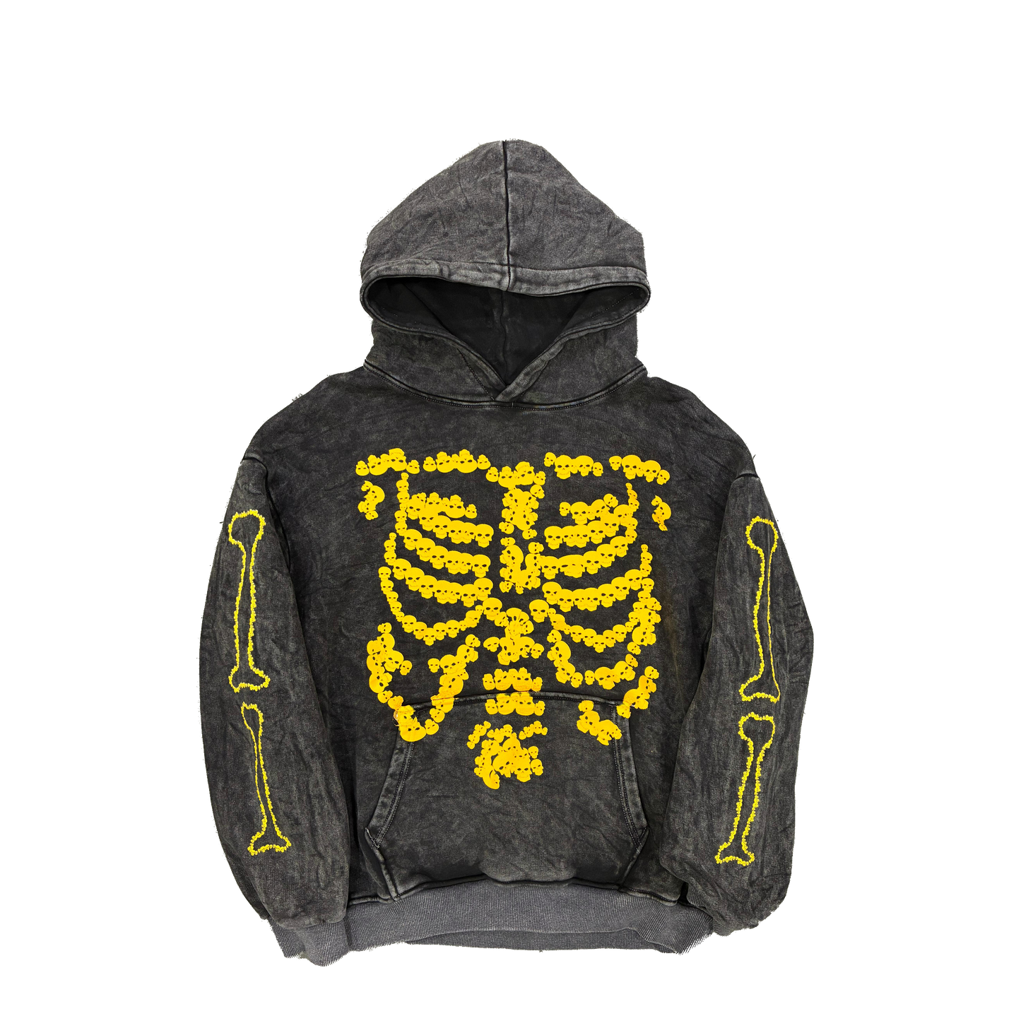 Heaven Skeleton Arc Logo Hoodie (Black/Yellow)