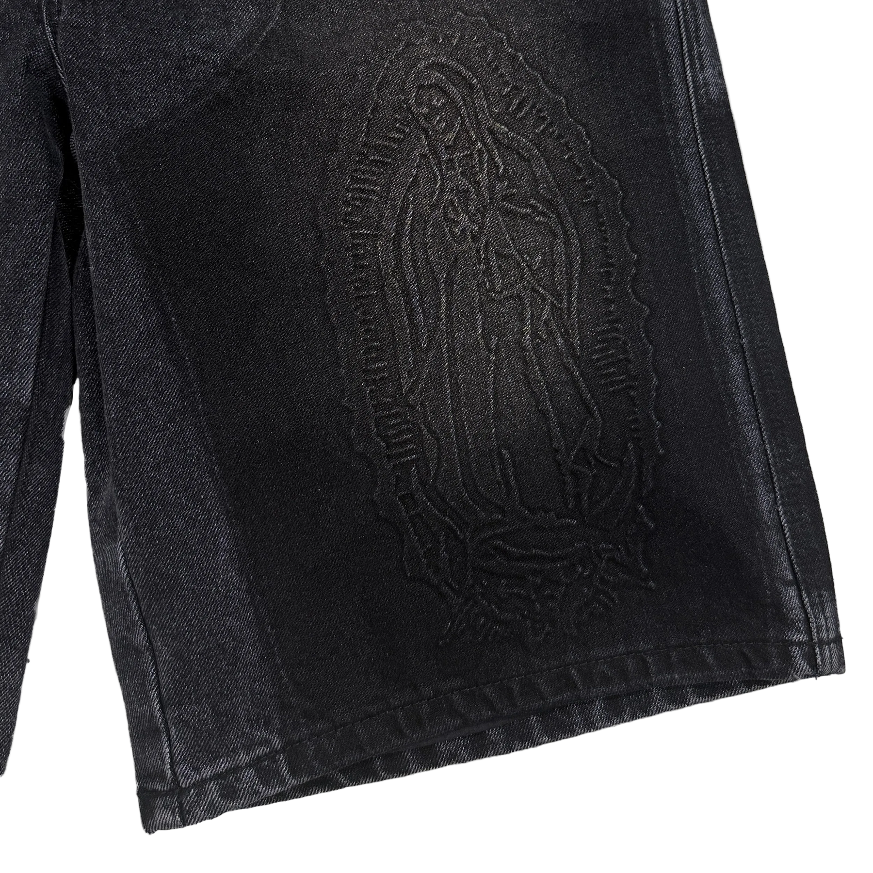 Carpenter Denim Shorts "Black"