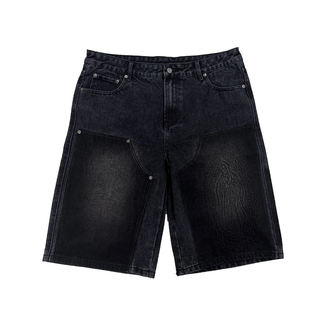 Carpenter Denim Shorts "Black"