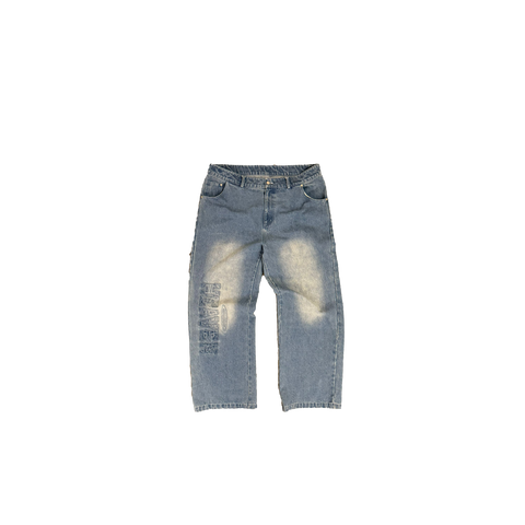 Heaven Baggy Denim Pants (Light Vintage Wash)