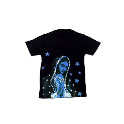 VIRGEN DE GUADALUPE/ARC LOGO TEE (BLACK/BLUE)