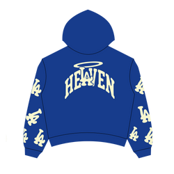 LA VIRGEN DE GUADALUPE ARC LOGO HOODIE BLUE