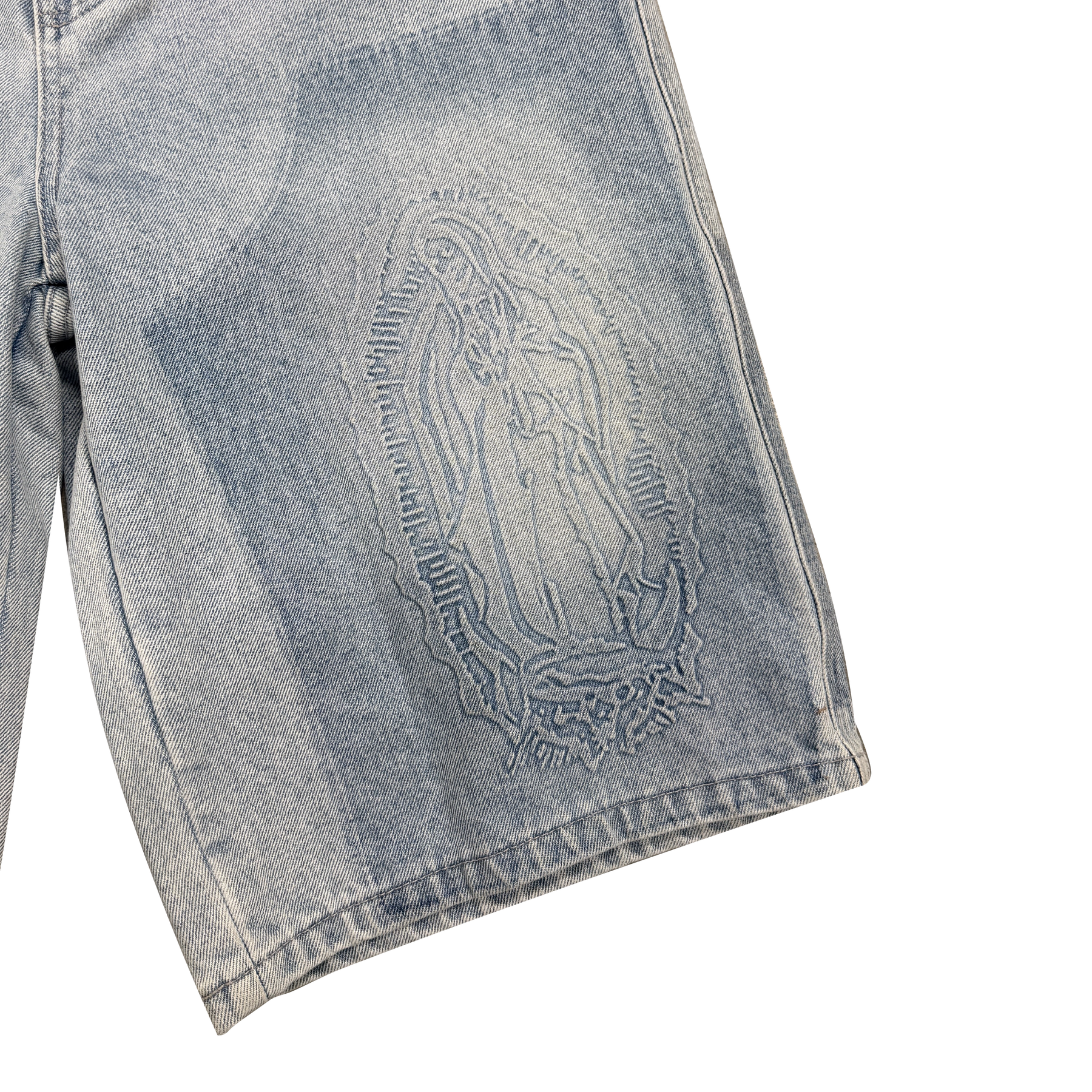 Carpenter Denim Shorts "LIGHT BLUE"