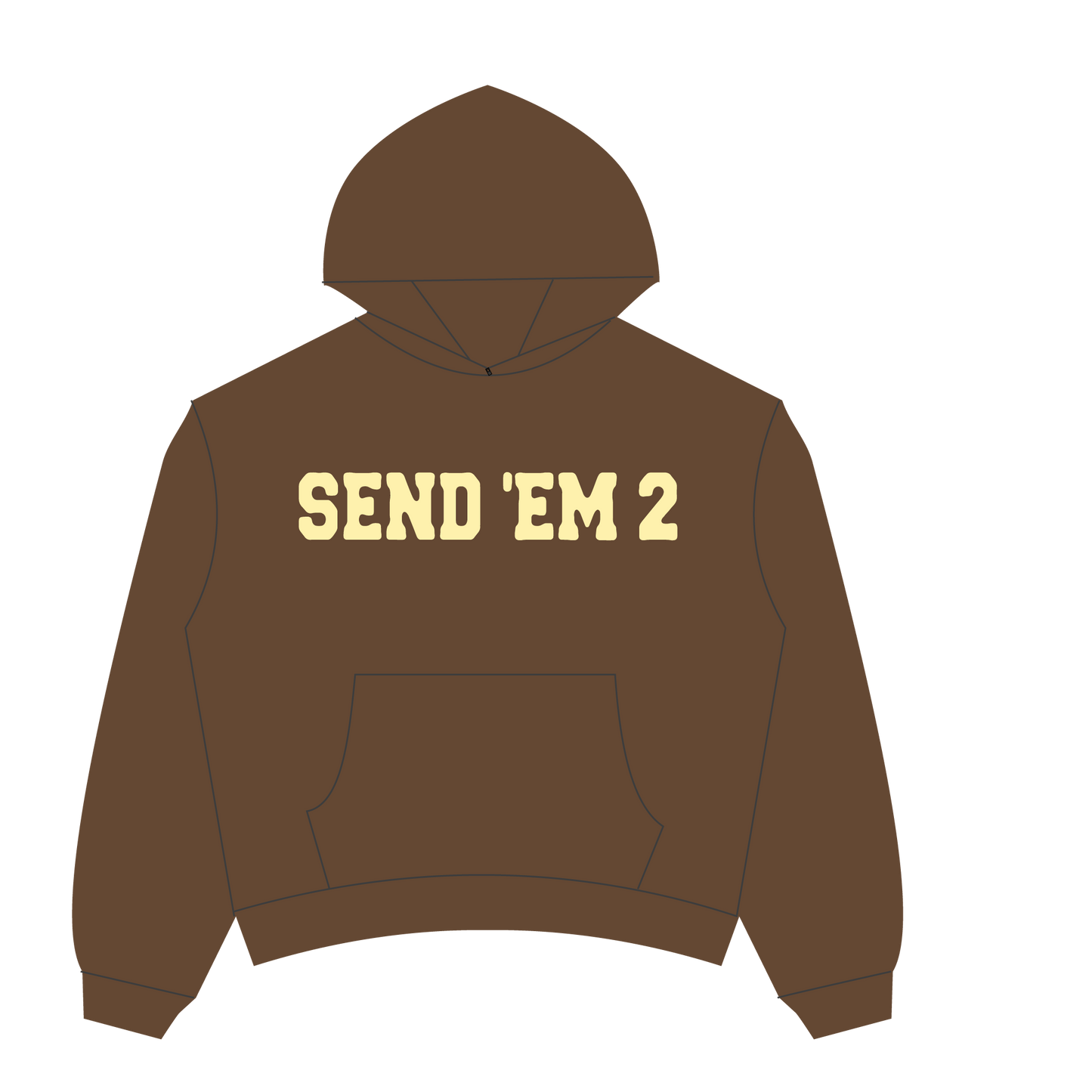 Heaven Arc Logo Hoodie Brown