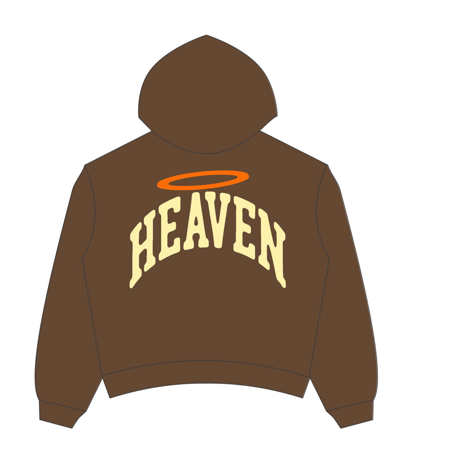 Heaven Arc Logo Hoodie Brown