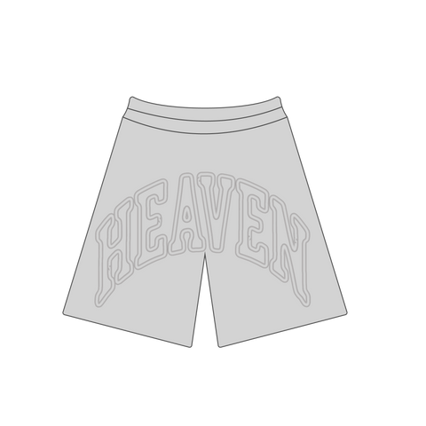 Heaven Embossed Arc Logo Shorts (Grey)
