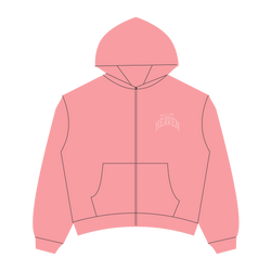 Heaven Embossed Arc Logo Zipup (Pink)