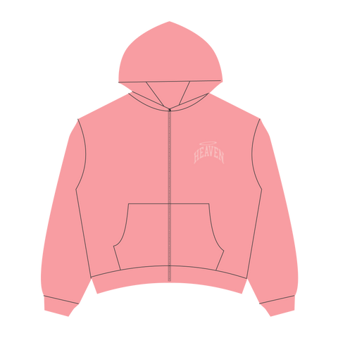 Heaven Embossed Arc Logo Zipup (Pink)