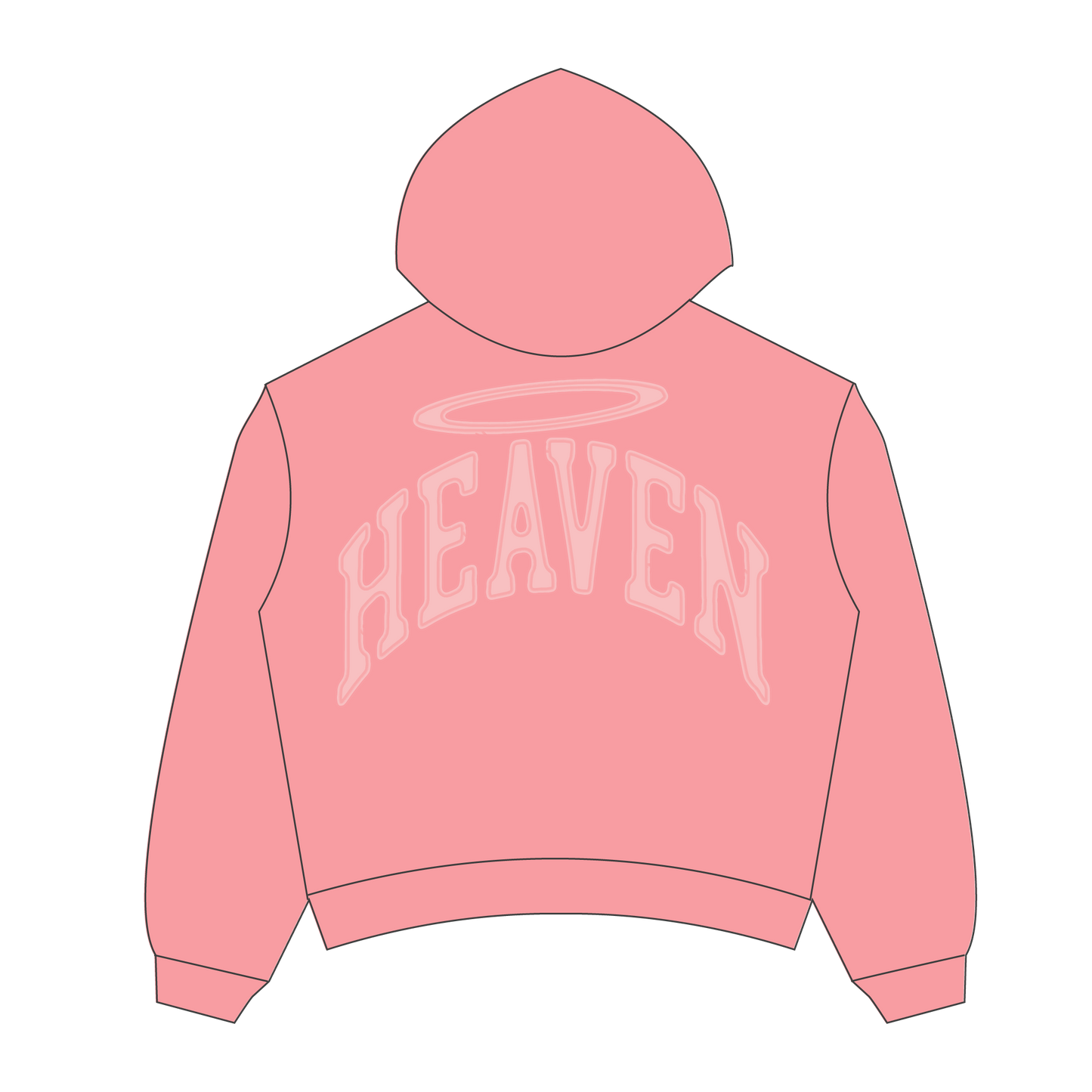 Heaven Embossed Arc Logo Zipup (Pink)