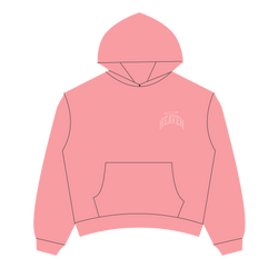 Heaven Embossed Arc Logo Hoodie (Pink)