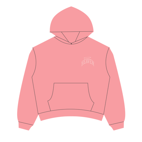 Heaven Embossed Arc Logo Hoodie (Pink)