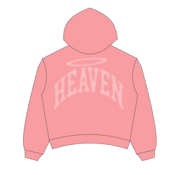 Heaven Embossed Arc Logo Hoodie (Pink)