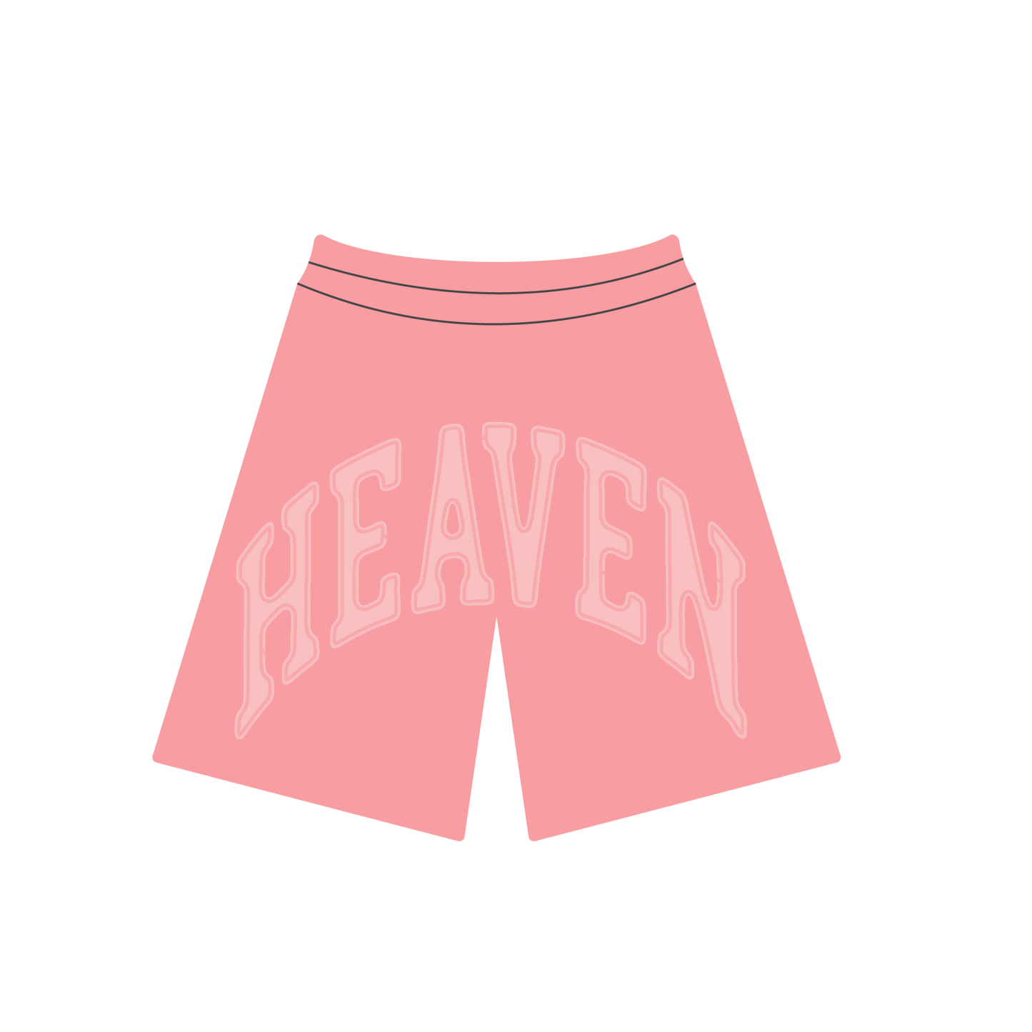 Heaven Embossed Arc Logo Shorts (Pink)