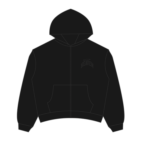 Heaven Embossed Arc Logo Zipup (Black)