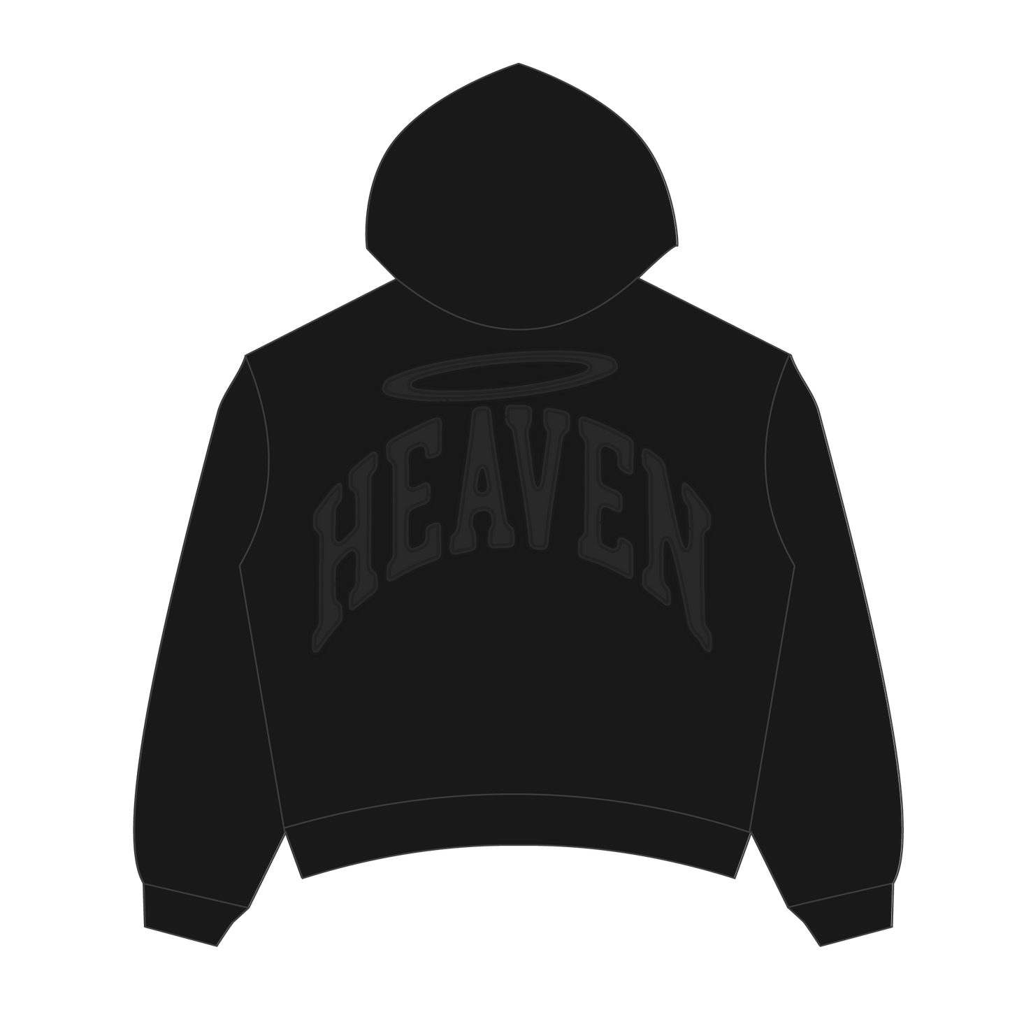Heaven Embossed Arc Logo Zipup (Black)